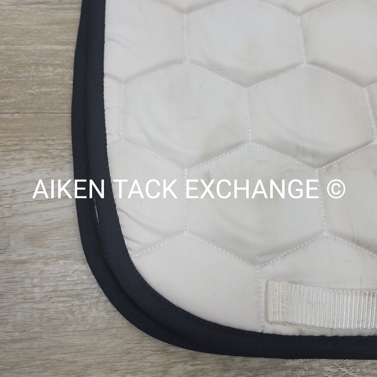 Arion Dressage Saddle Pad, White (has stains)