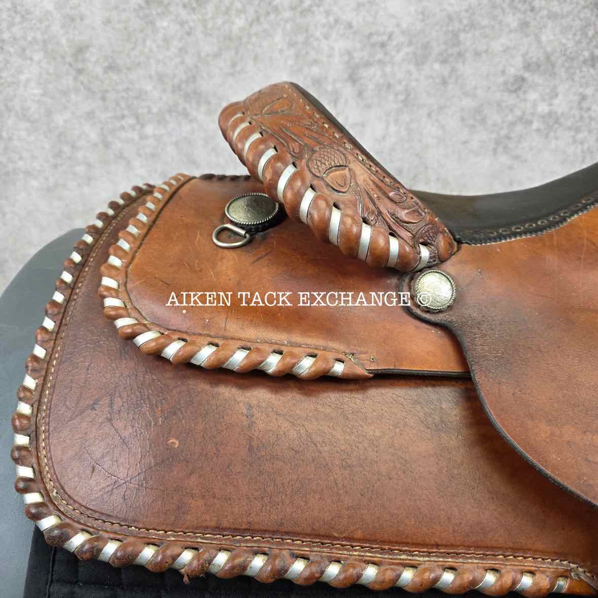 CC Saddlery Charles Crawley Western Saddle, 15.5" Seat, Wide Tree - Full QH Bars