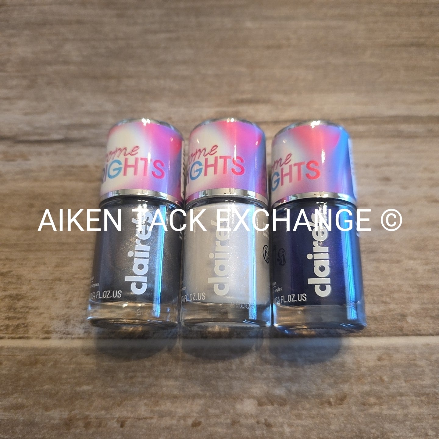 Claire's Chrome Brights Polish - Set of 3