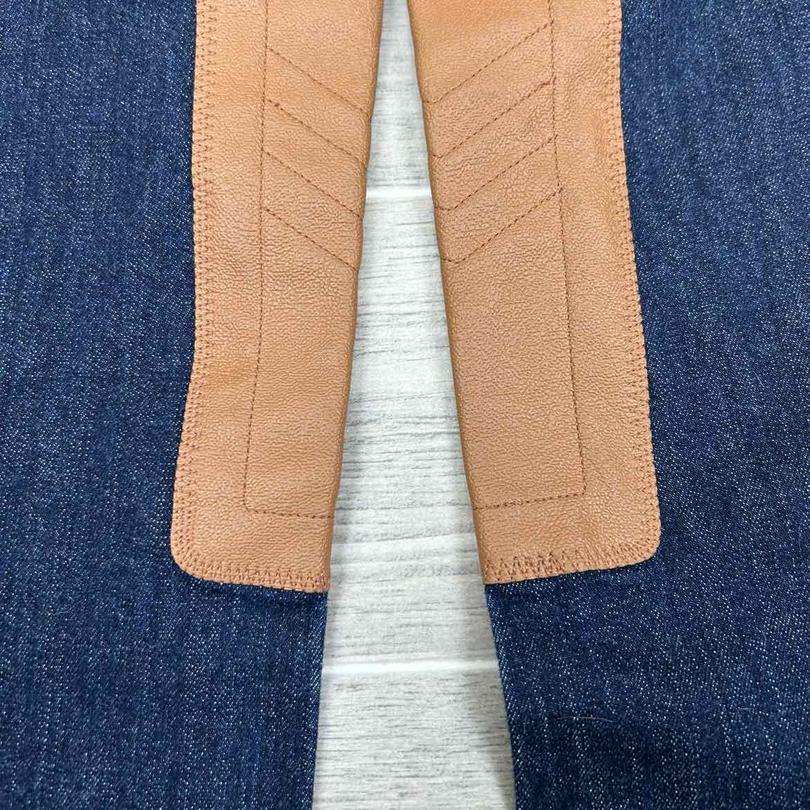 Kerrits Stretch Denim Knee Patch Breeches - Size L