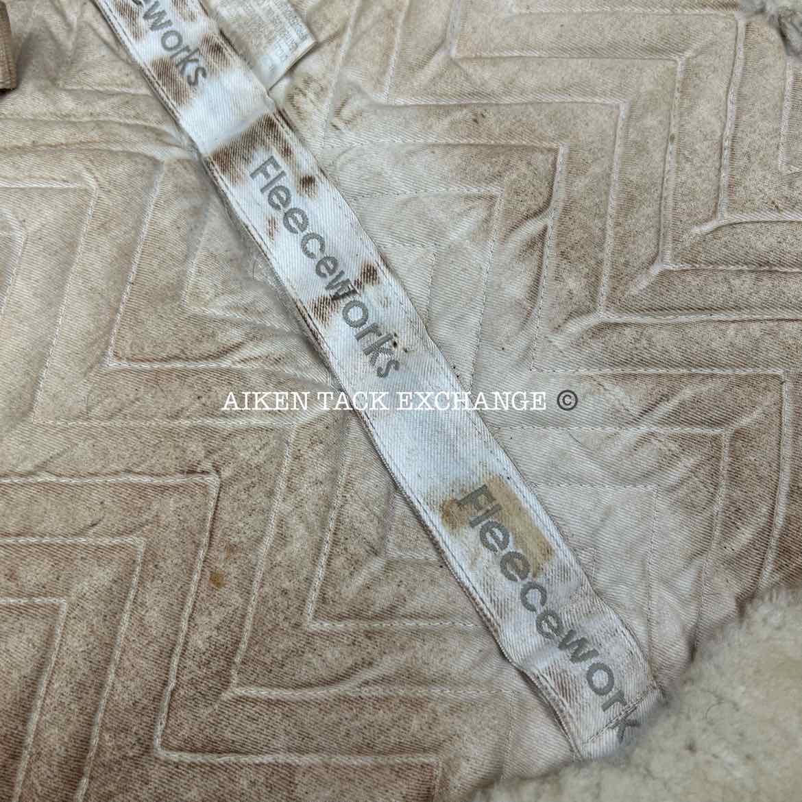 Fleeceworks Sheepskin Perfect Balance Half Pad with Rear Inserts, Size Large
