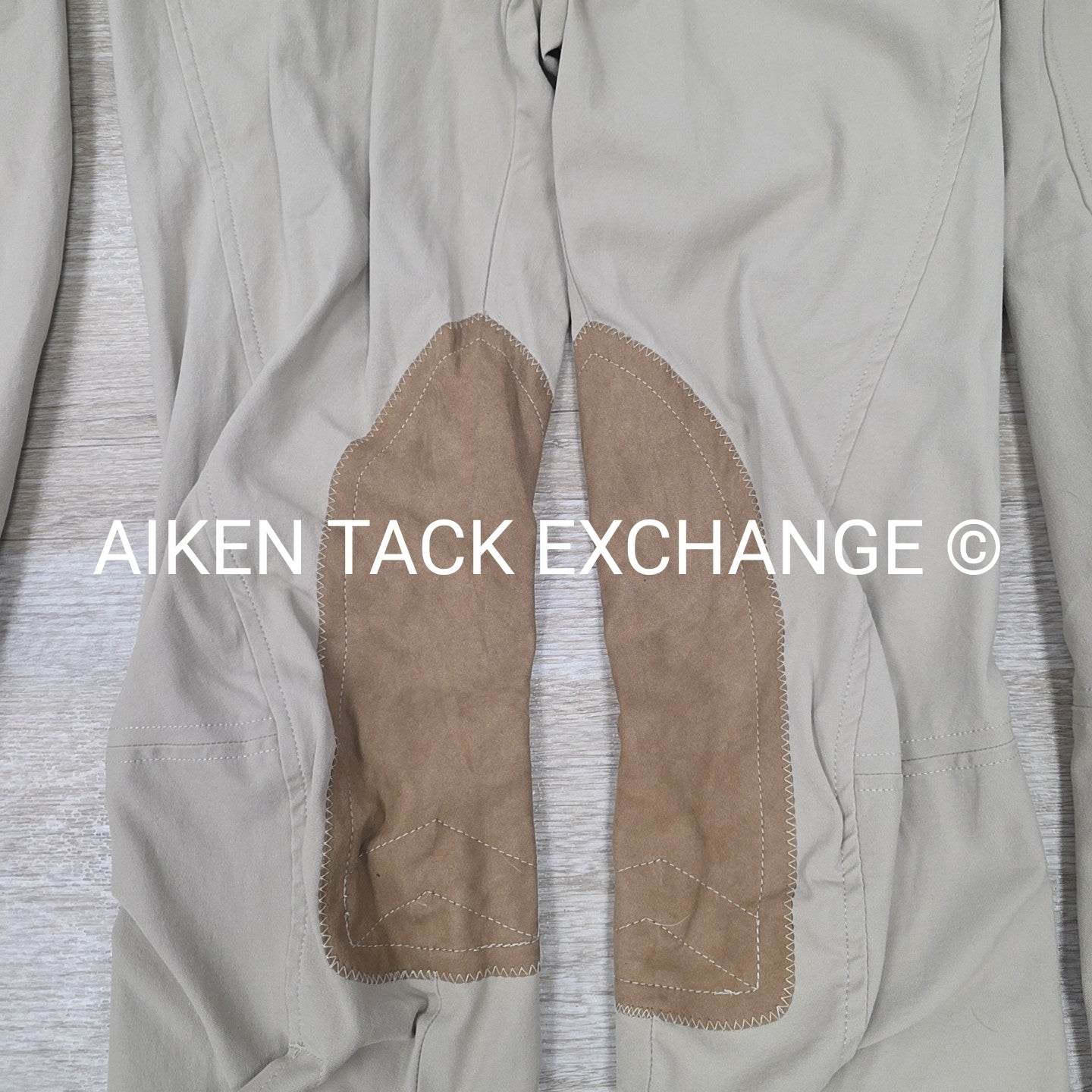BARGAIN BUNDLE: 3 Pairs Tailored Sportsman Side Zip Knee Patch Breeches, Size 32