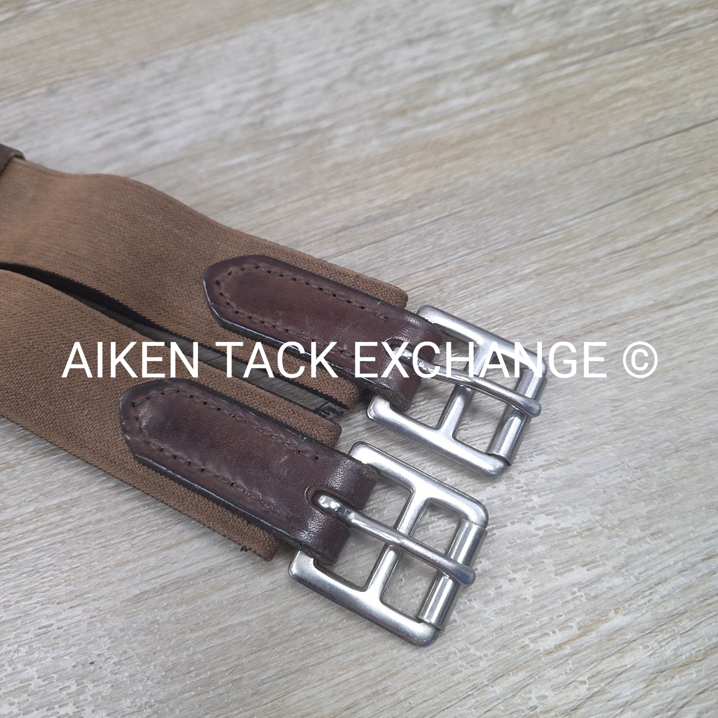 Leather Girth w/ Double Elastic, Size 64"