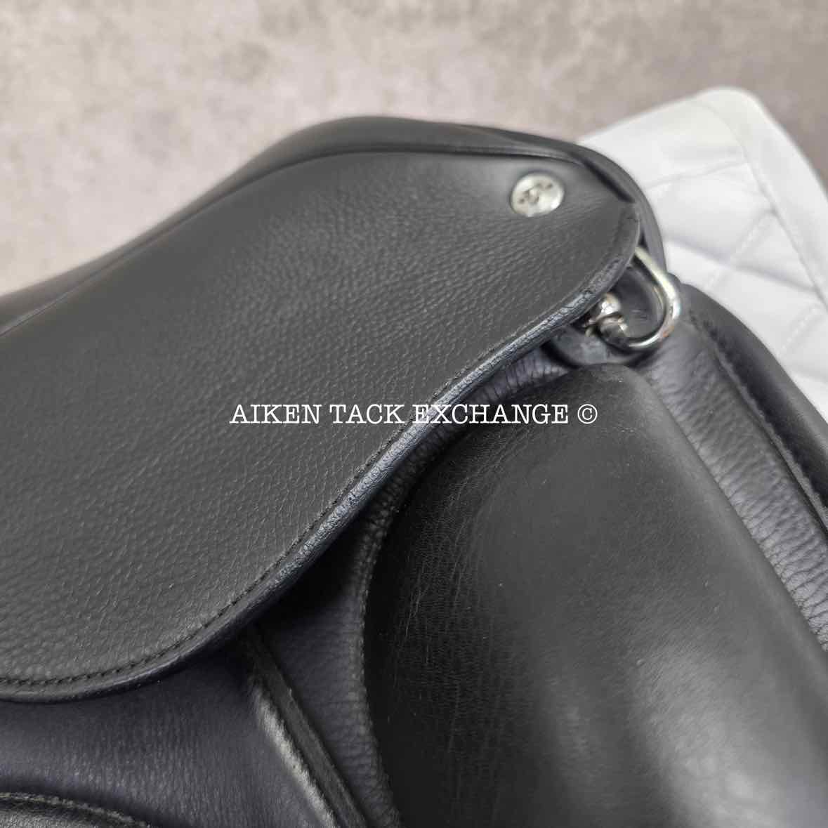 2023 Envy by Custom Saddlery Aurora Monoflap Dressage Saddle, 18" Seat, Adjustable Tree, Wool Flocked Panels