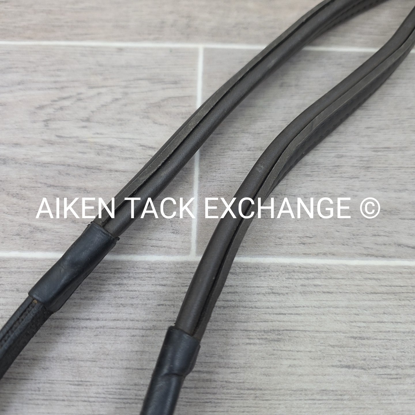 ThinLine Rubber Reins, Black, 60"