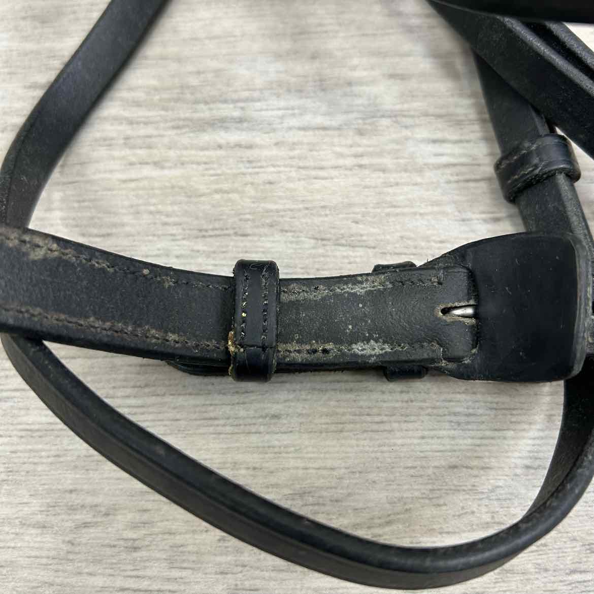 Ovation Berlin Anatomic Dressage Bridle (No Reins), Black, Oversize