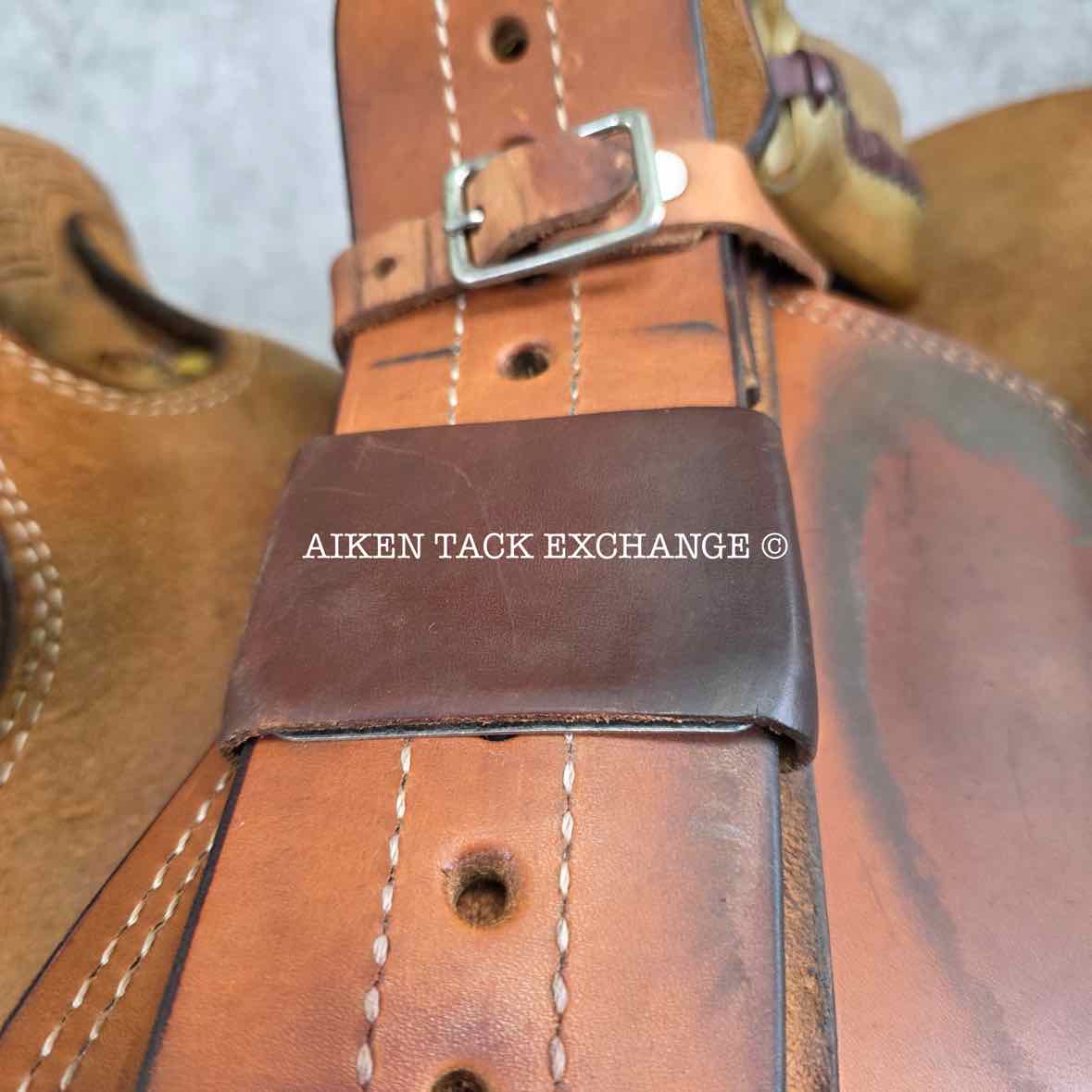 Henderson Custom Saddlery Roughout Western Saddle, 16" Seat, Wide Tree - Full QH Bars