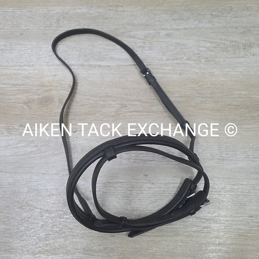 Nunn Finer Padded Plain Flash Noseband, Black, Oversize