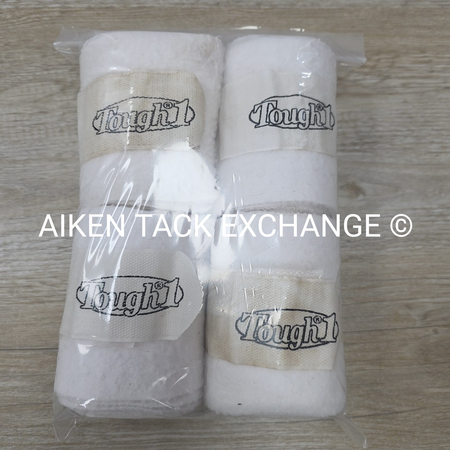 Tough 1 Fleece Polo Wraps, White, Set of 4