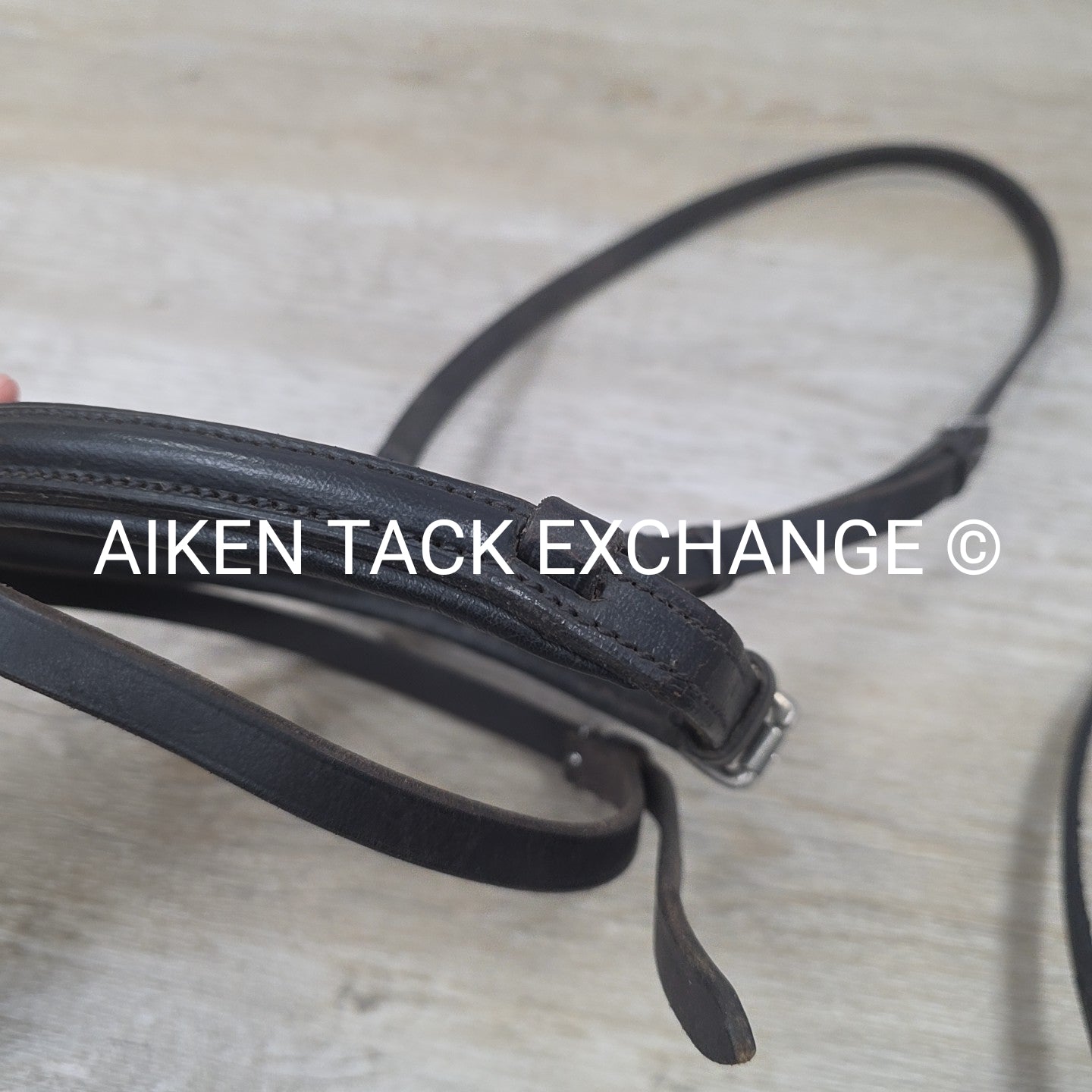 BARGAIN BUNDLE: Plain Flat Noseband & Padded Flash Noseband, Black, Size Full