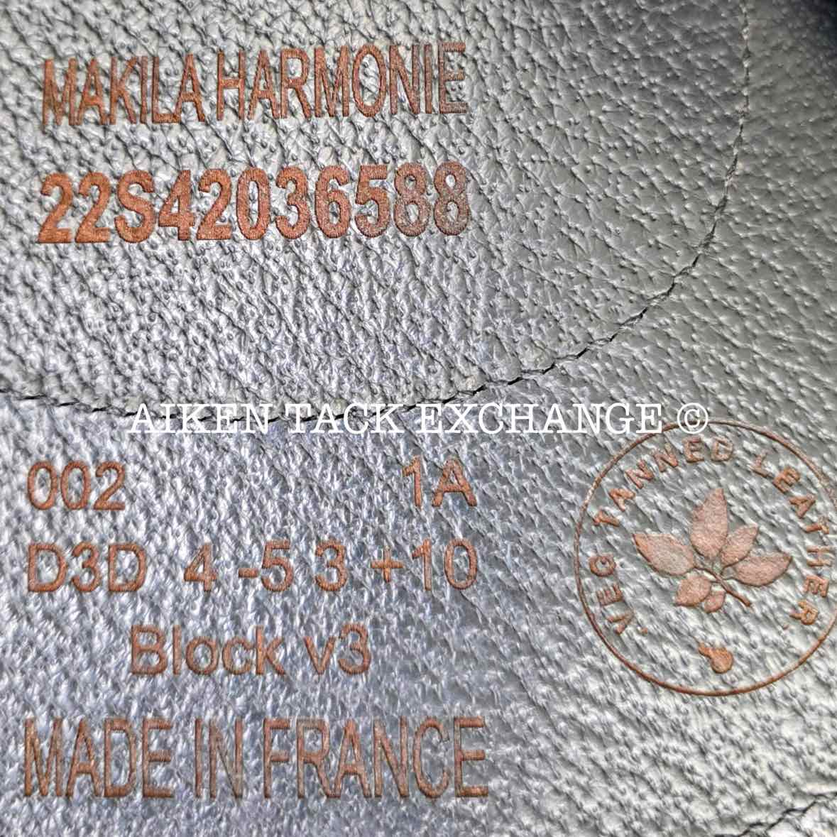 2022 Devoucoux Makila Harmonie Monoflap Dressage Saddle, 17.5" Seat - 002, 1A Flap - Short, Dynamick Tree - Medium, D3D Panels, Full Buffalo Leather