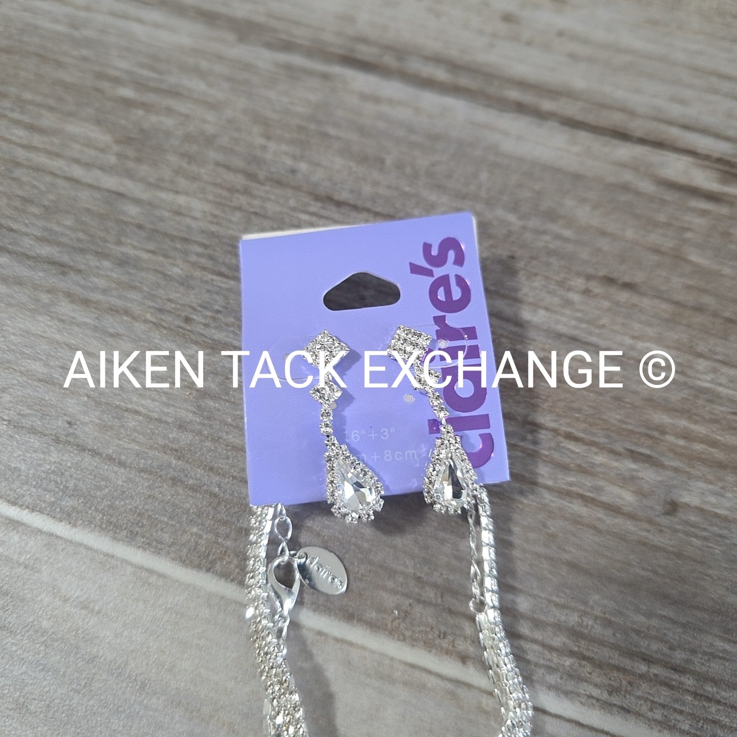 Claire's Bundle - 1 Tiara, 1 Set of Earrings, 1 Necklace, 1 Bracelet