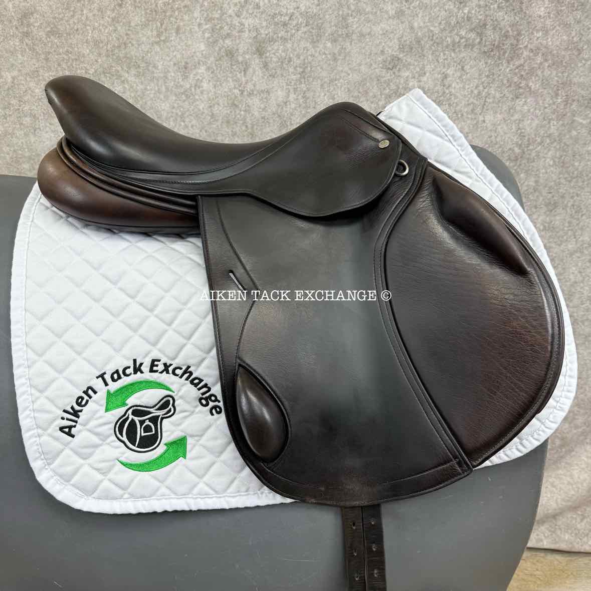 2013 DK Saddlery Liberty Monoflap Jump Saddle, 18" Seat, M/MW Tree, Wool Flocked Panels