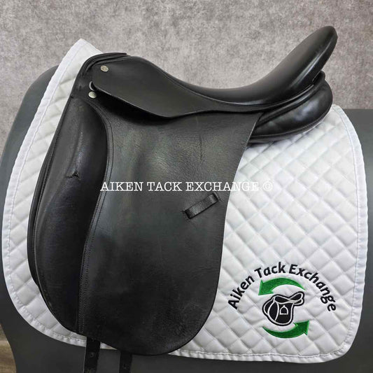 Thornhill Germania Klasse Dressage Saddle, 19" Seat, XX-Wide Hoop Tree, Wool Flocked Panels