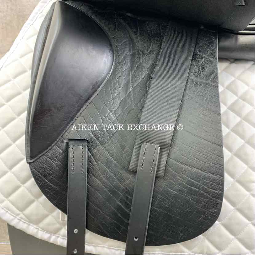**SOLD** Jaguar by Harry Dabbs XKC Dressage Saddle, 17" Seat, Medium Wide Tree, Wool Flocked Panels, Buffalo Leather