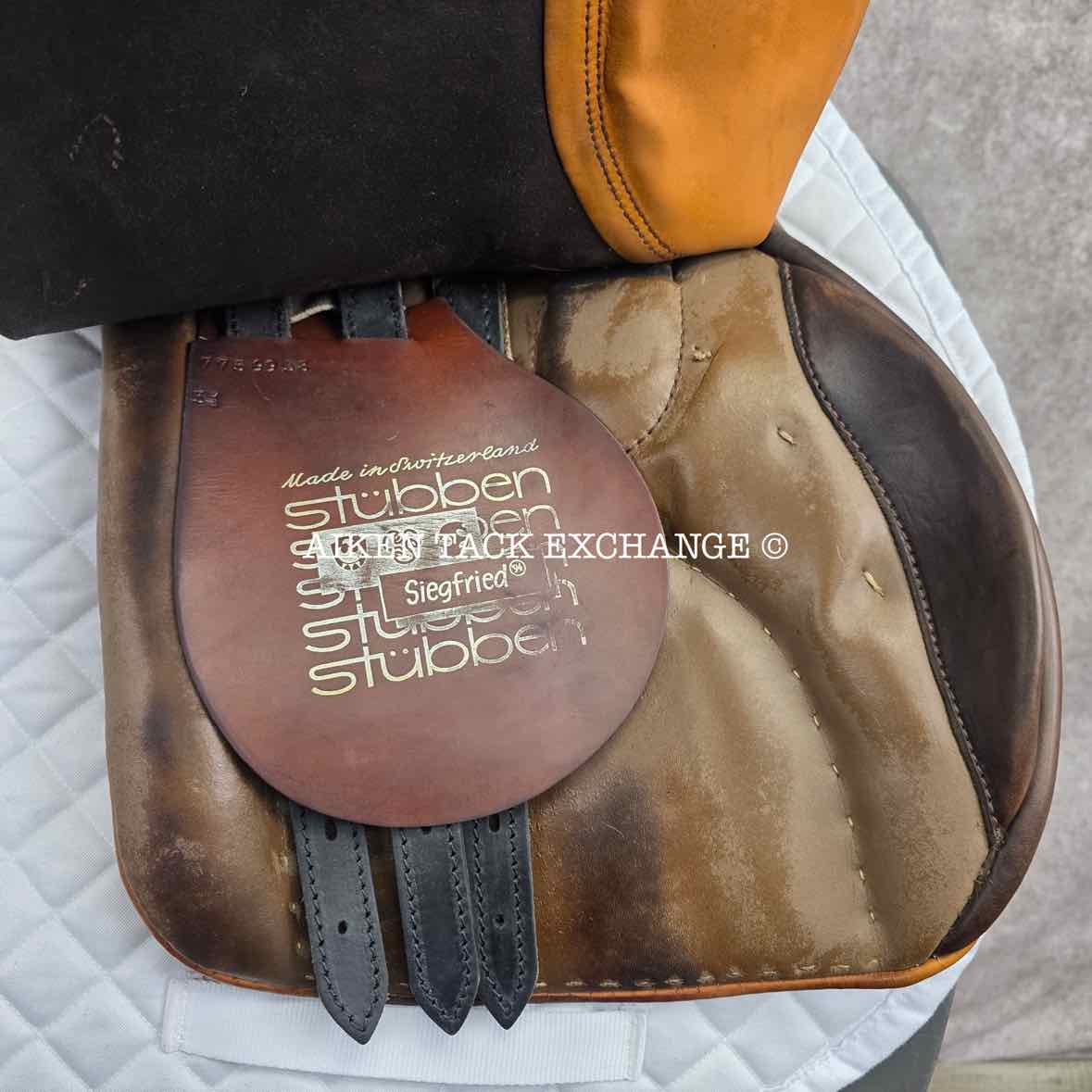 Stubben Siegfried Saddle, 18.5" Seat, 31cm Tree - Medium Wide, Wool Flocked Panels