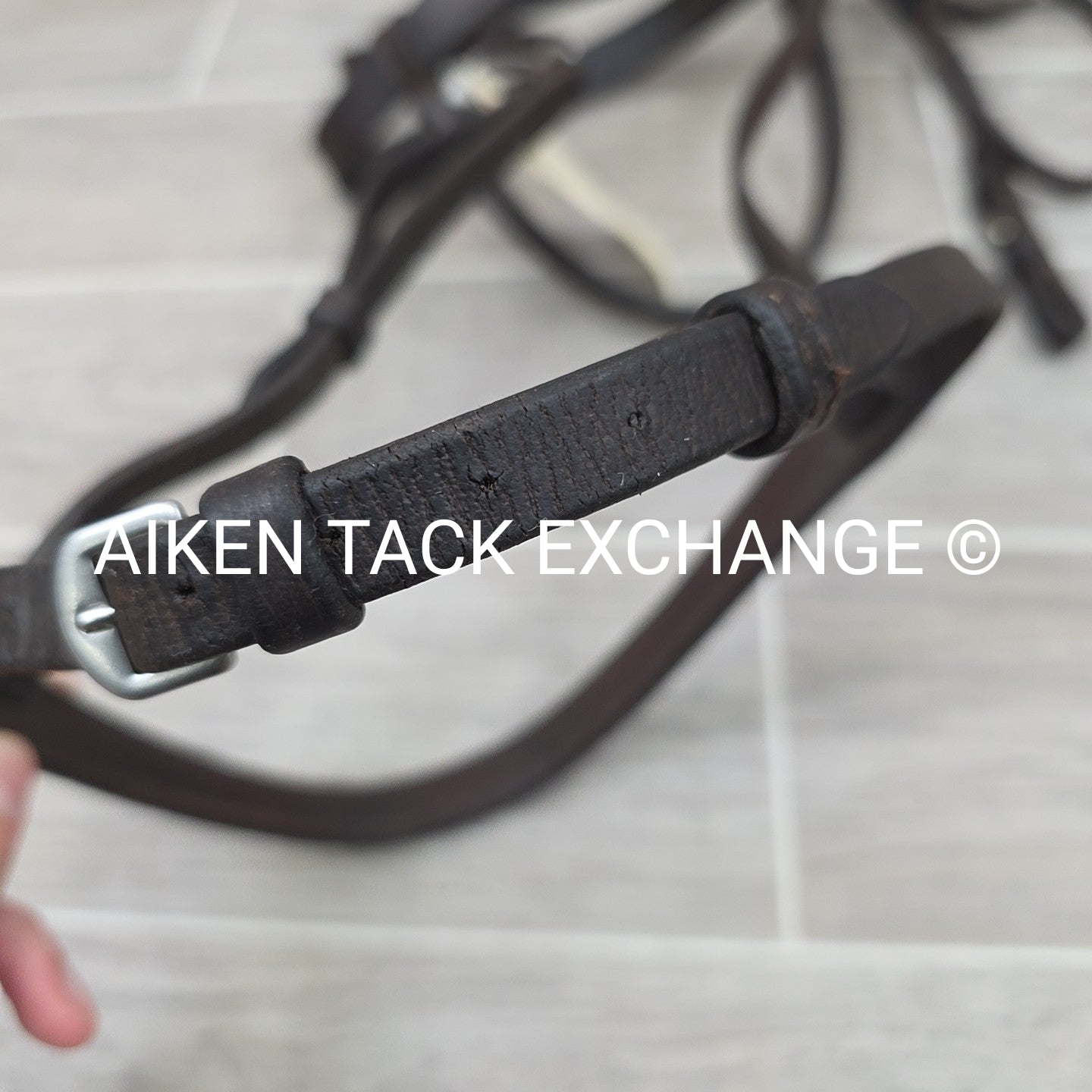 Somerset Plain Raised Bridle, No Reins, Brown, Size Full