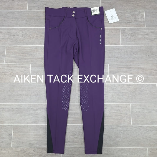 KL Select Gabrielle Knee Patch Breeches, Purple, Women's Size 28R