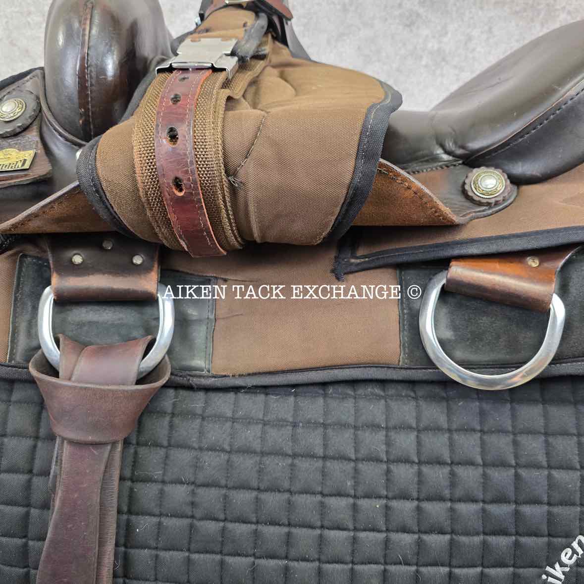 Big Horn 298 Cordura Comfort Flex Pleasure Trail Western Saddle, 17" Seat