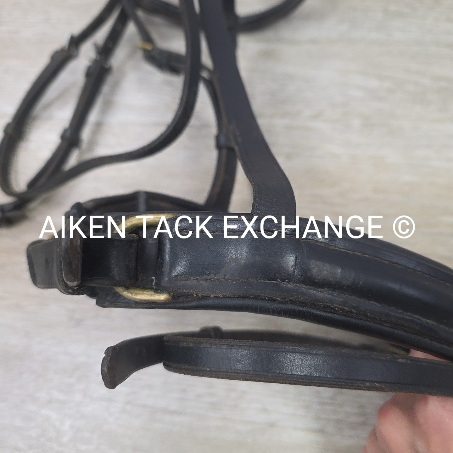 BARGAIN BUNDLE: Flash Dressage Bridle, Fancy Stitched Flash Noseband & Plain Rai