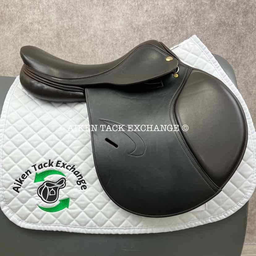 **On Trial** Adam Ellis Chloe Close Contact Jump Saddle, 17" Seat, Medium Wide Tree, Foam Panels