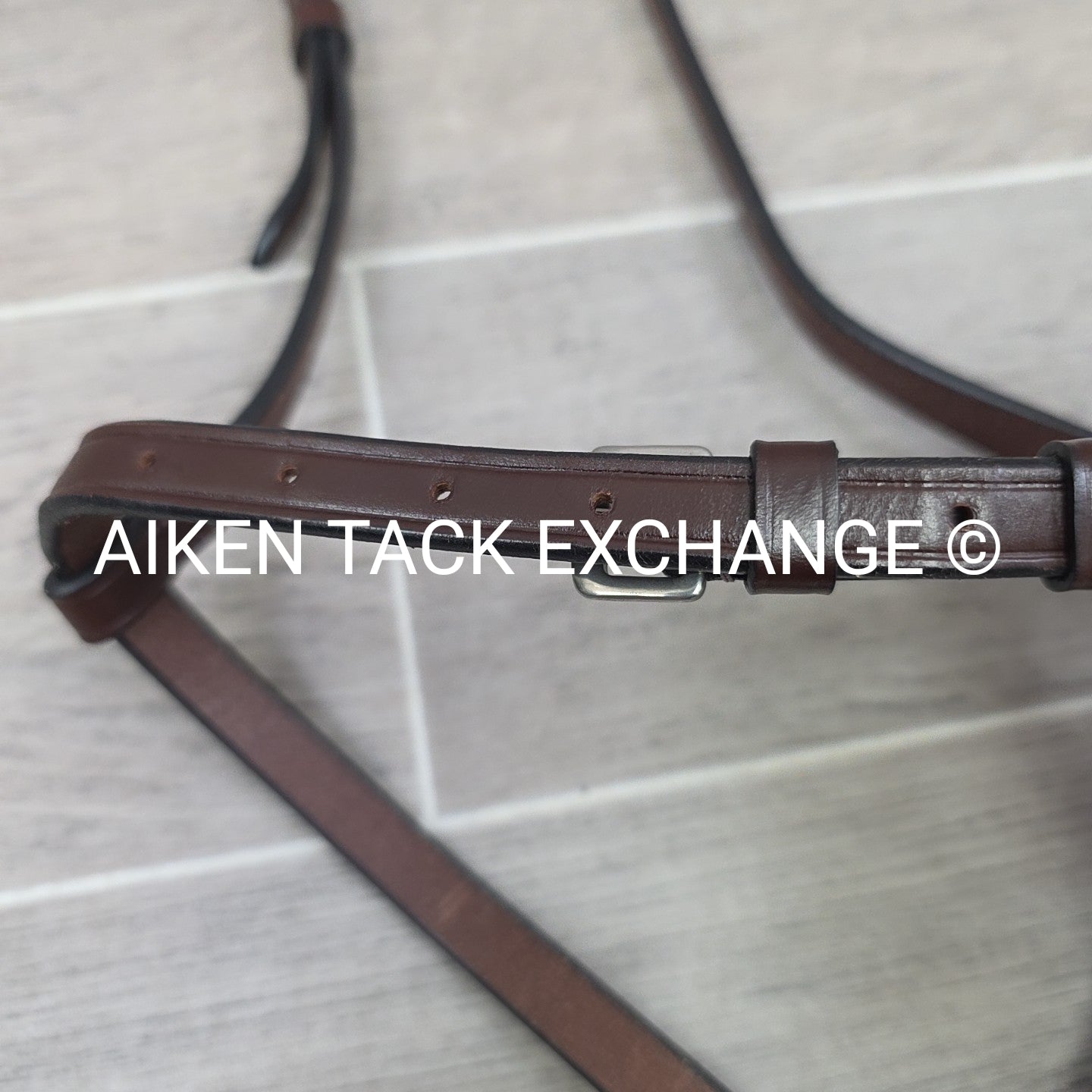 KL Select Red Barn Plain Figure 8 Noseband, Brown, Size Full