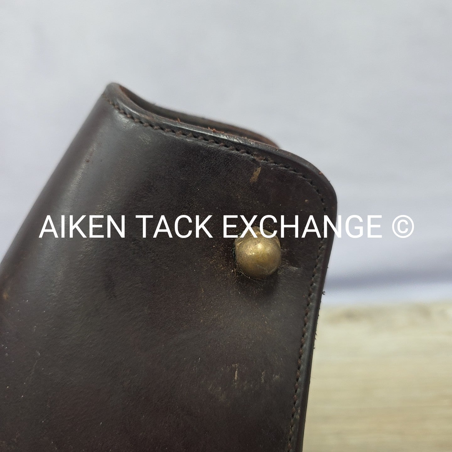 Tucker Ergobalance Hooded Western Stirrups, Missing Rubber Foot Cushion