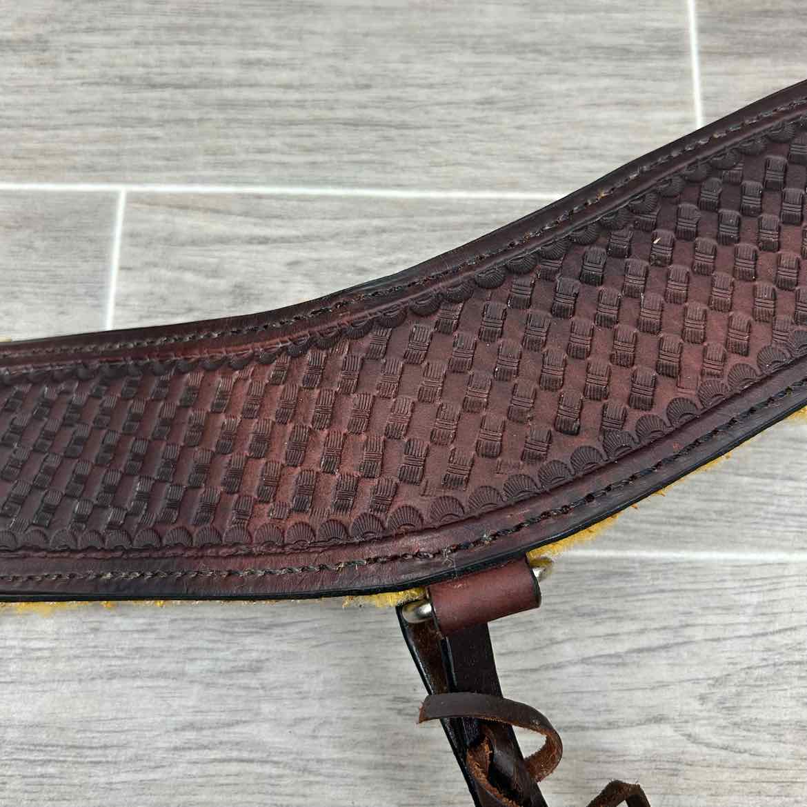 Tooled Leather Roper Breastcollar