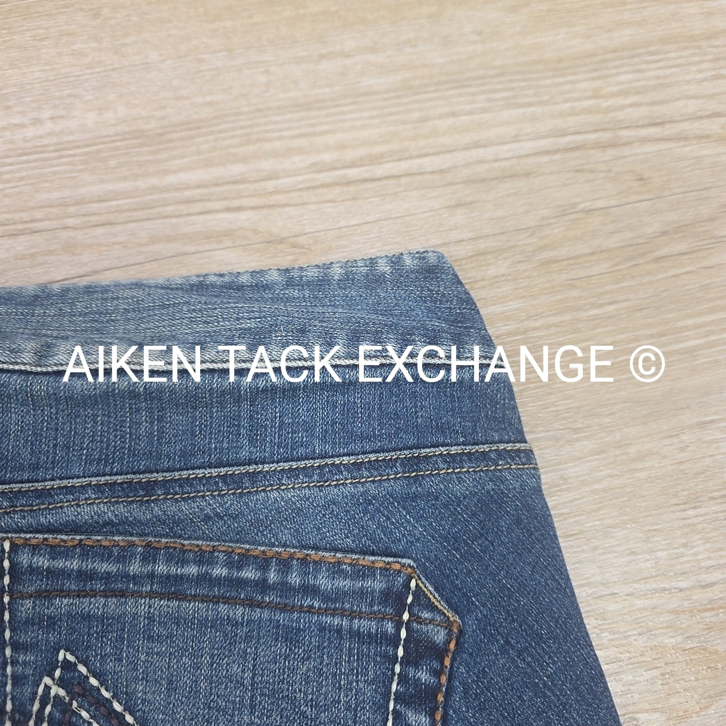 Ariat Denim Knee Patch Breeches, Women's 26R (have blemish)