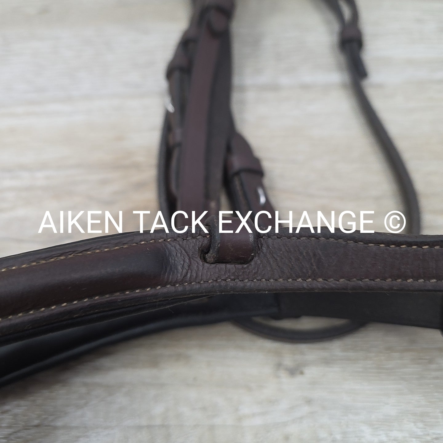 KL Select Black Oak Fancy Stitched Bridle with Matching Laced Reins, Brown, Over