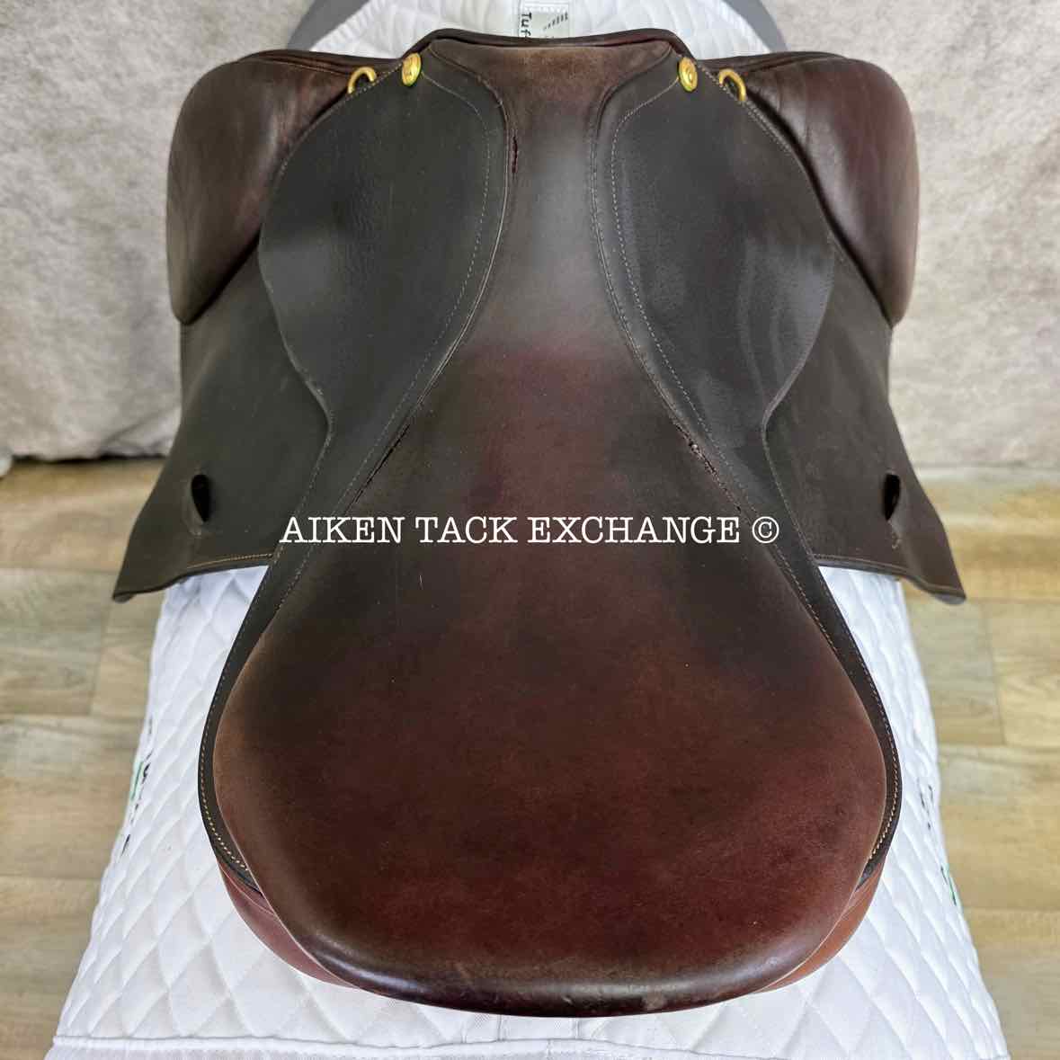 Ovation Ruiz Diaz Close Contact Jump Saddle, 17.5" Seat, Medium Tree, Foam Panels