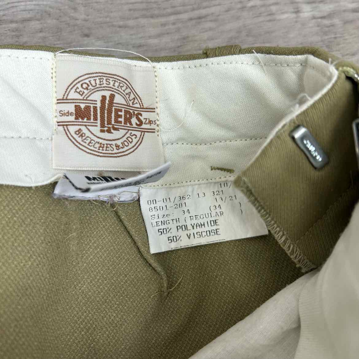 BARGAIN BUNDLE: 3 Pair Millers Knee Patch Breeches, Size 34