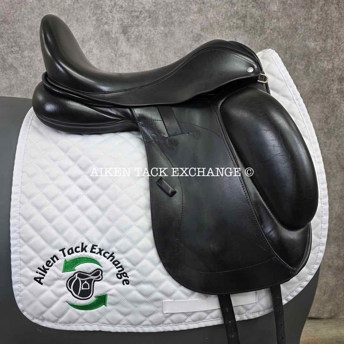 2015 Custom Saddlery Wolfgang Matrix Monoflap Dressage Saddle, 17.5" Seat, Adjustable Tree, Wool Flocked Hybrid Panels