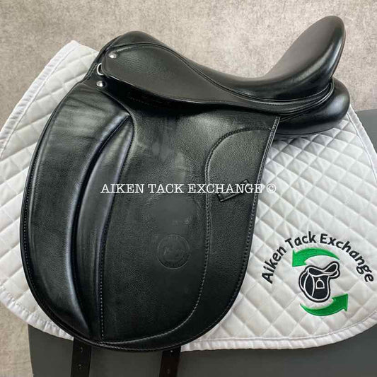 Sella Soleil Passagio Dressage Saddle, 17" Seat, Wide/Extra Wide Tree, Wool