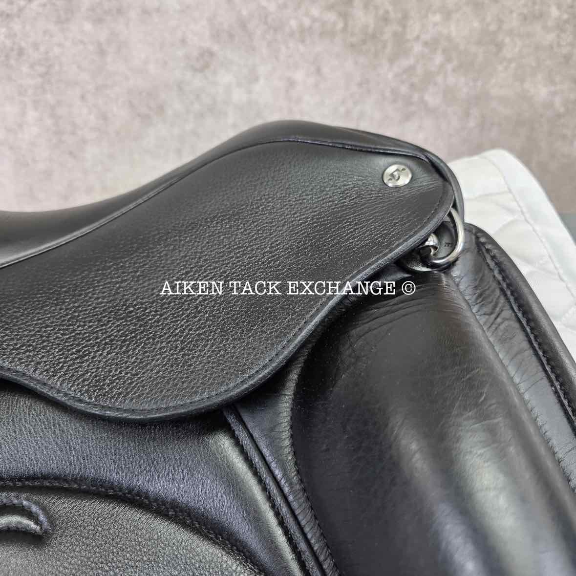 2023 Envy by Custom Saddlery Aurora Monoflap Dressage Saddle, 17.5" Seat, Adjustable Tree, Wool Flocked Panels