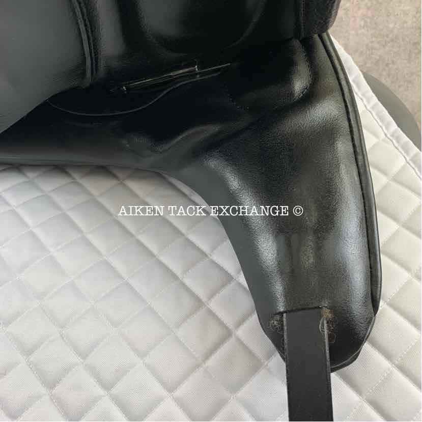 2017 Custom Saddlery Laguna XR Monoflap Dressage Saddle, 18" Seat, Adjustable Tree, Wool Flocked Panels