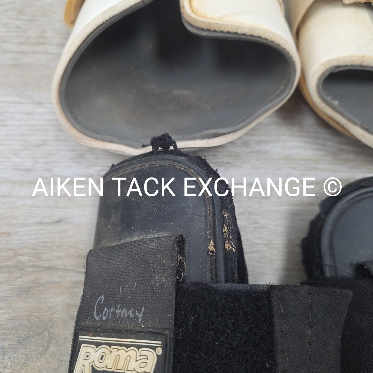 BARGAIN BUNDLE: Roma Open Front Tendon Boots & ThinLine Brushing Boots, Size Ful