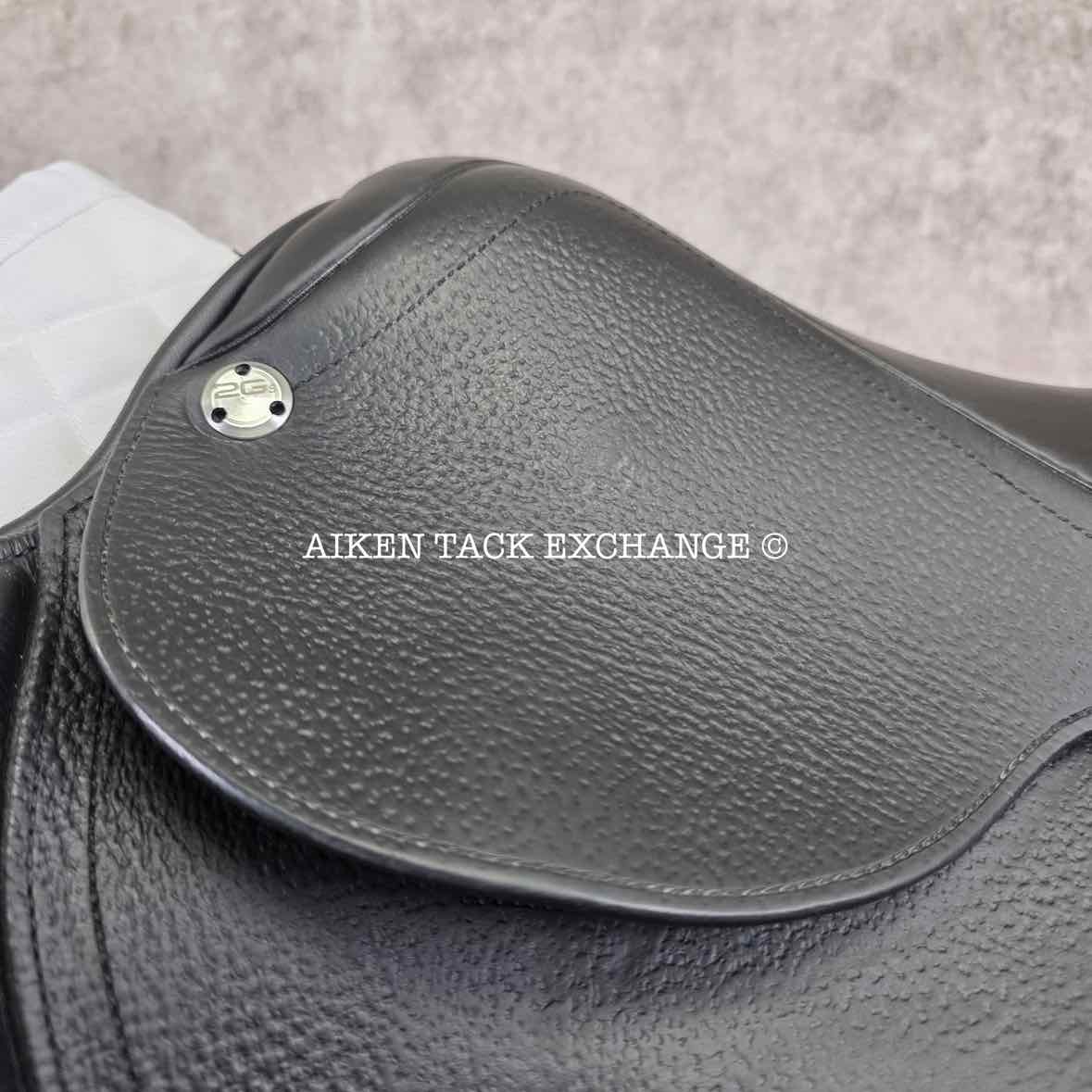 2018 CWD SE25 2GS Close Contact Jump Saddle, 18" Seat, 2C Flap, Medium Tree, Wool Flocked Panels