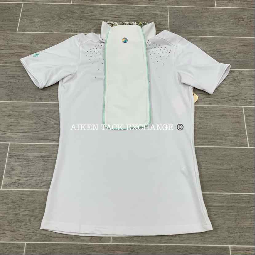 Fior Da Liso Adele Short Sleeve Show Shirt, Size 4