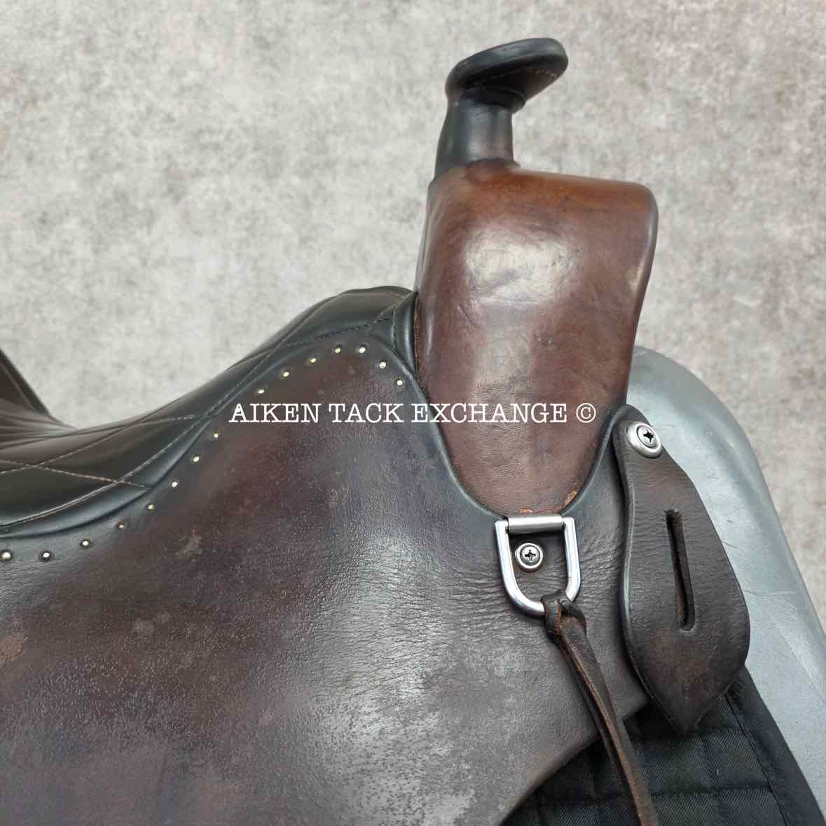 Steele Classic Trail Western Saddle, 16.5" Seat, Wide Tree - Full QH Bars