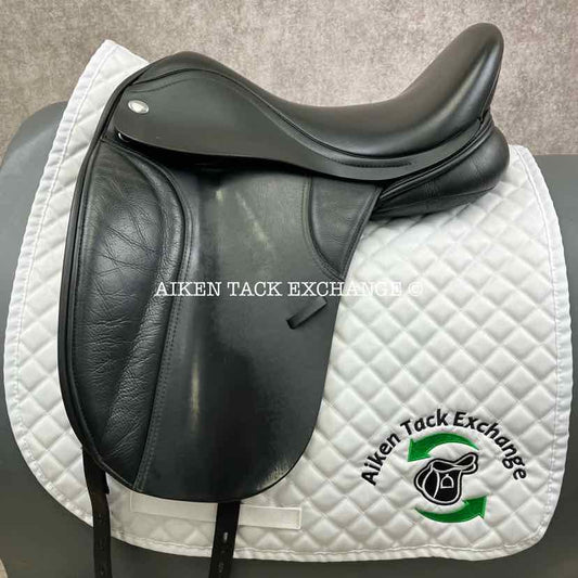 Thorowgood HDM Moveable Block Dressage Saddle, 17" Seat, Adjustable Tree - Changeable Gullet, Wool Flocked Panels
