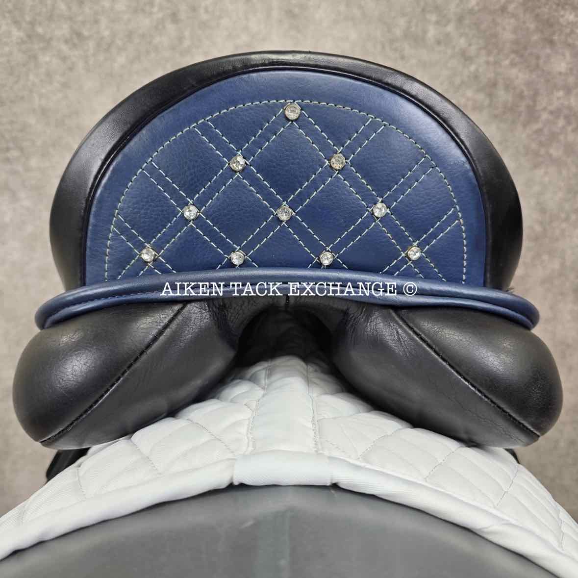 2017 Custom Saddlery Advantage Monoflap Dressage Saddle, 18" Seat - Short Flap, Adjustable Tree, Wool Flocked Panels
