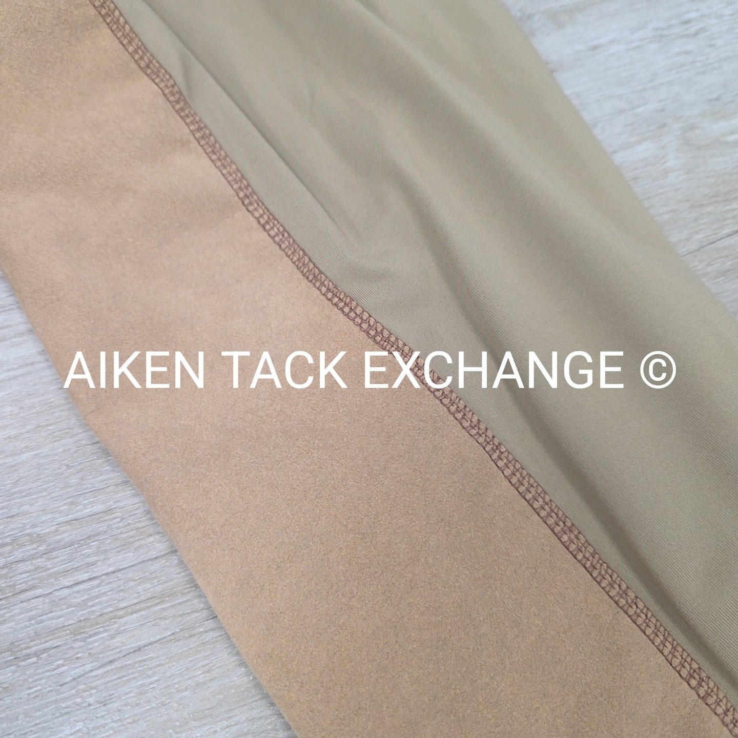 Tropical Rider Suede Full Seat Tights, Size Large Petite