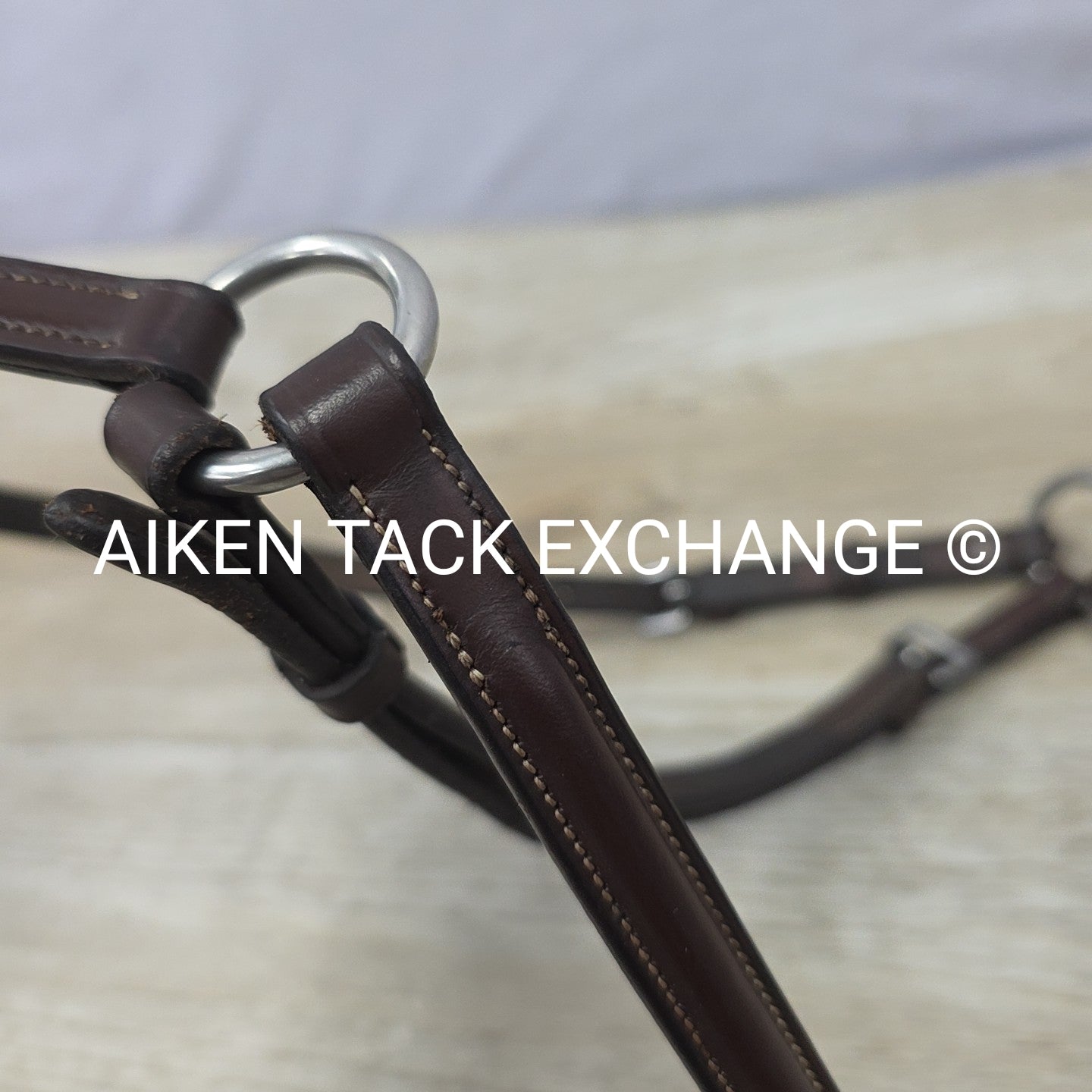 Plain Raised Figure 8 Noseband, Brown, Size Full