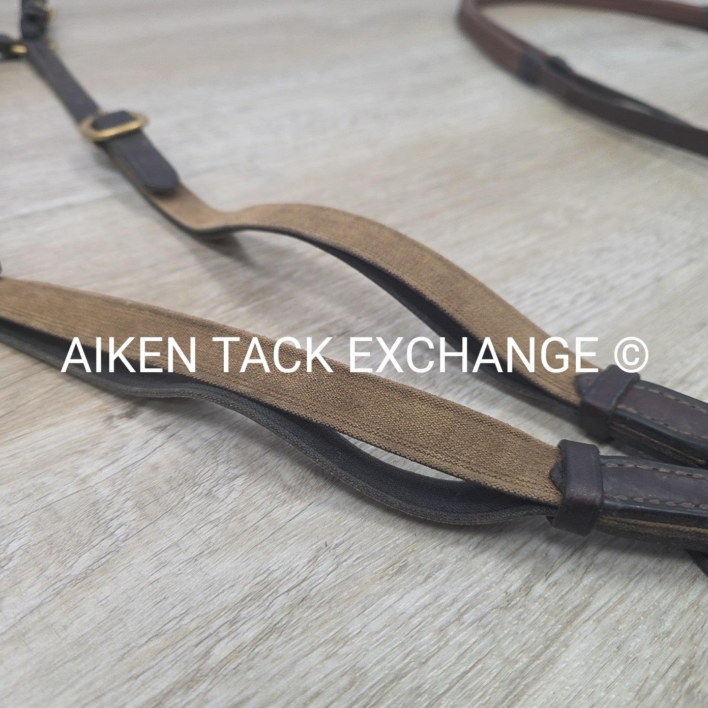 BARGAIN BUNDLE: Nunn Finer Elastic Breastplate & ExionPro Rubber Reins, Brown, S