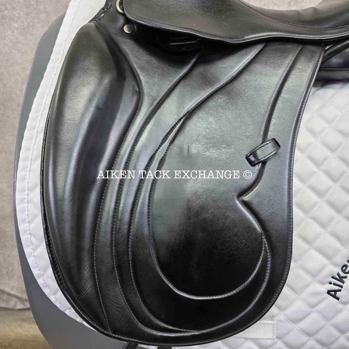 Marcel Toulouse Alissa Platinum Genesis Dressage Saddle, 17.5" Seat, Adjustable Tree, Wool Flocked Panels