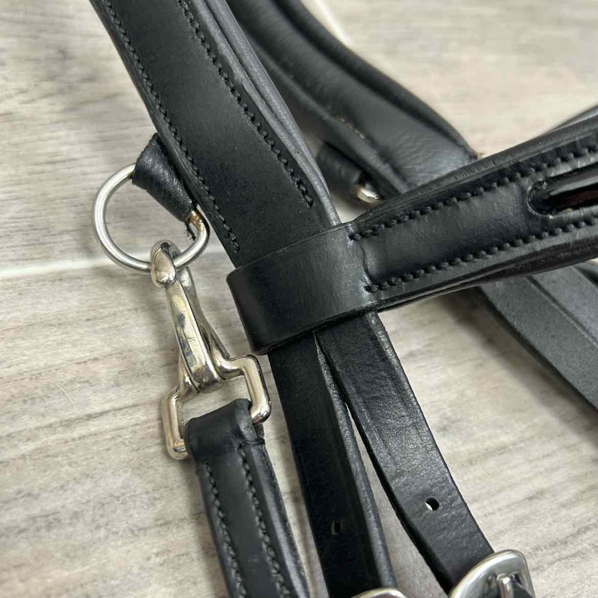 Ovation Berlin Anatomic Dressage Bridle (No Reins), Black, Oversize