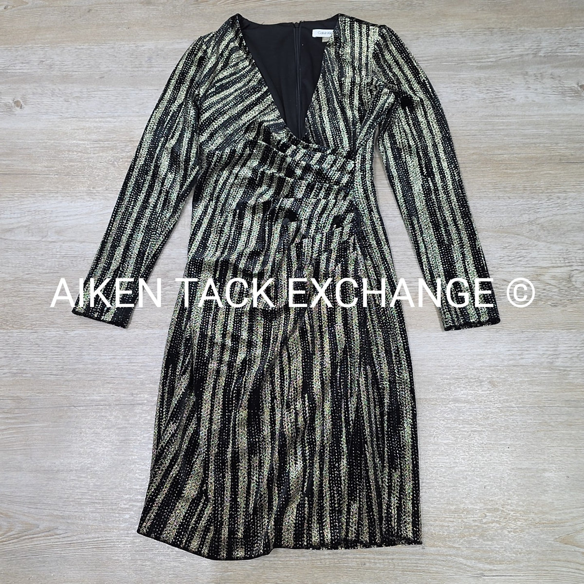 Calvin Klein Long Sleeve Dress, Size 4