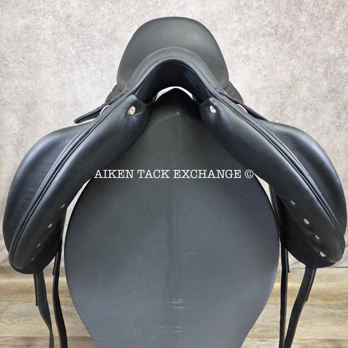 2016 Antares Cadence Monoflap Dressage Saddle, 17" Seat, 1N Flap - Short, M/MW Tree, Foam Panels, Full Buffalo Leather