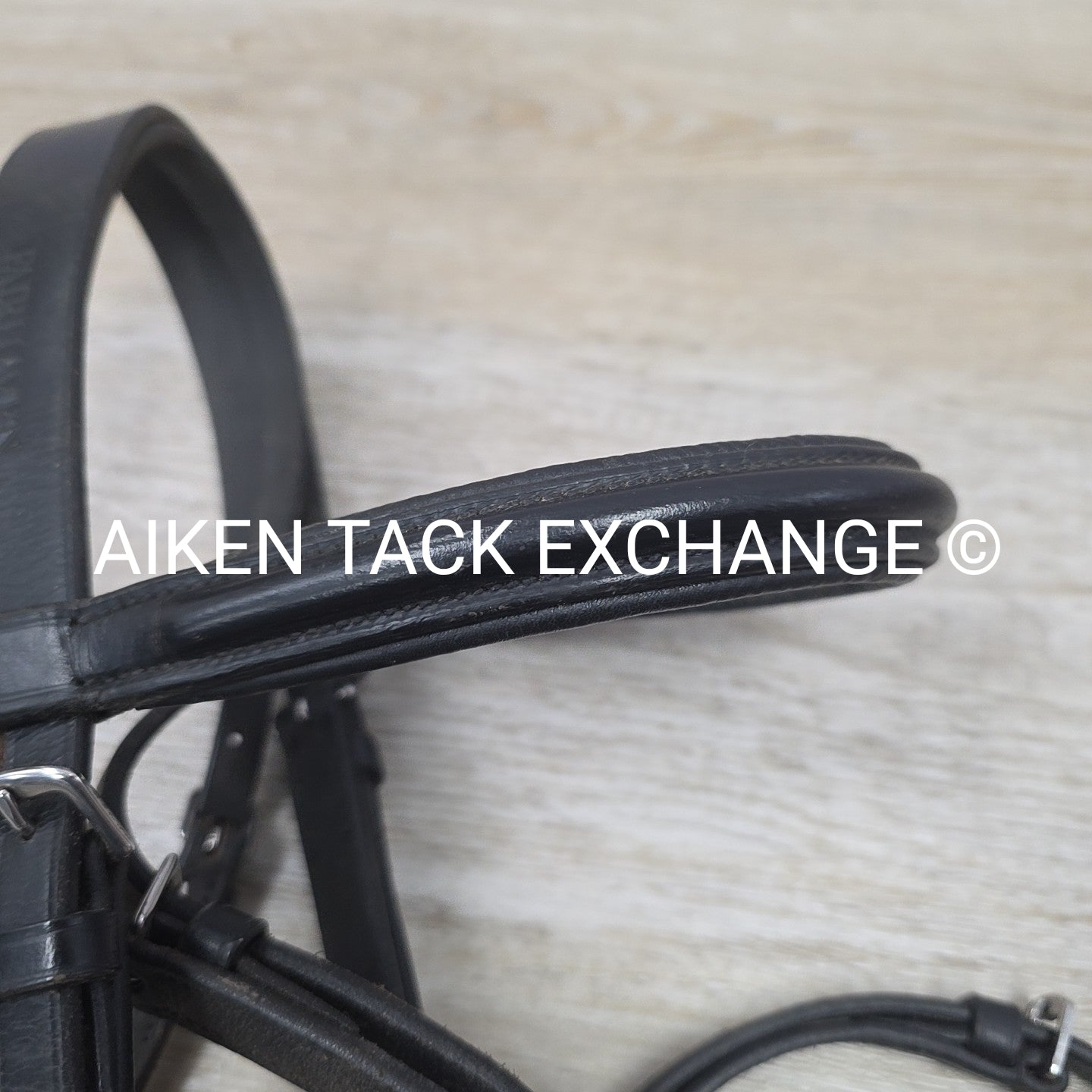 Bobby's English Tack Fairhaven Plain Raised Flash Bridle with Cotton Web Reins,